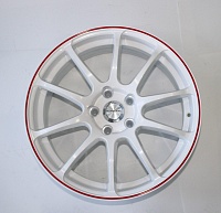 18 5/114.3 TG 7.5 40/67.1 WhiteRedRing TGR001 18 5/114.3 TG 7.5 40/67.1 WhiteRedRing TGR001